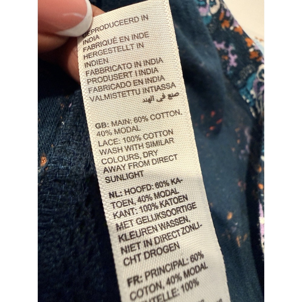 NWT Fat Face Simone Dress 6 Mirrored Jersey Teal UK 10 Pockets Boho - Picture 16 of 16